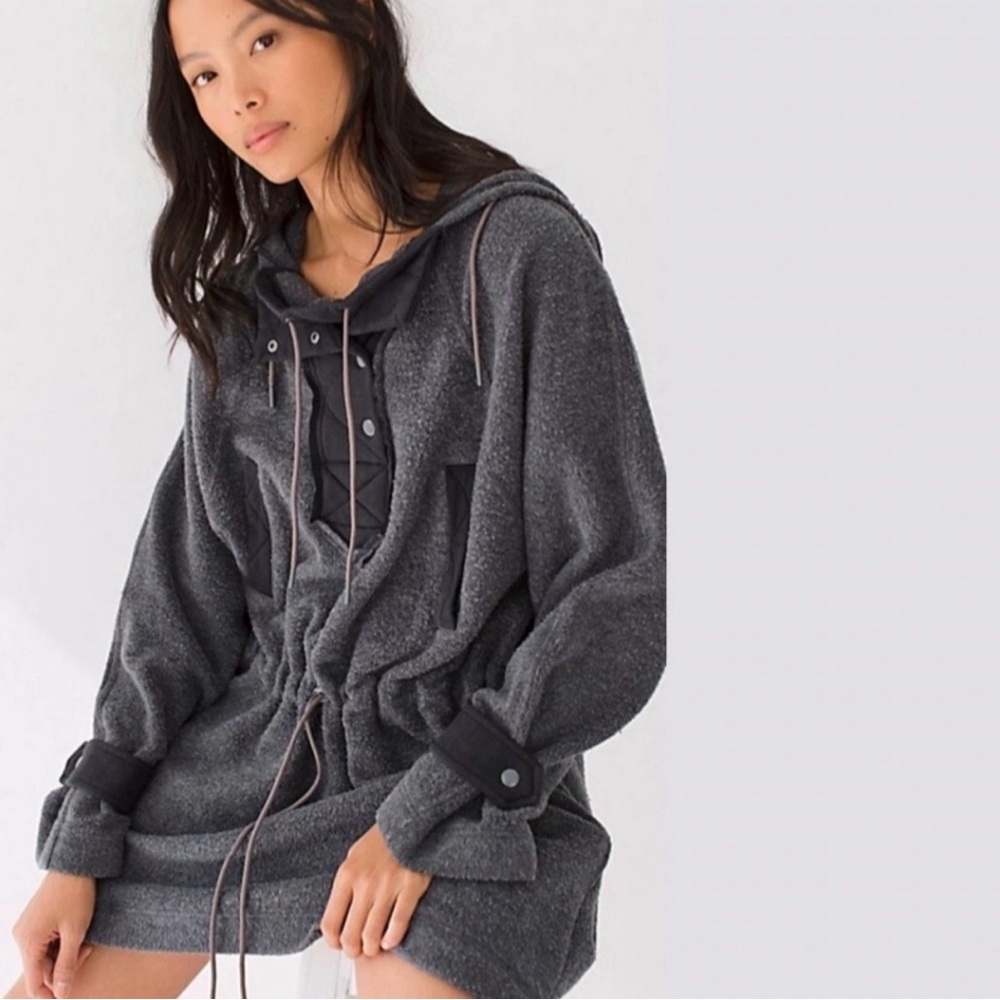 We the free Sadie surplus black/gray hoodie